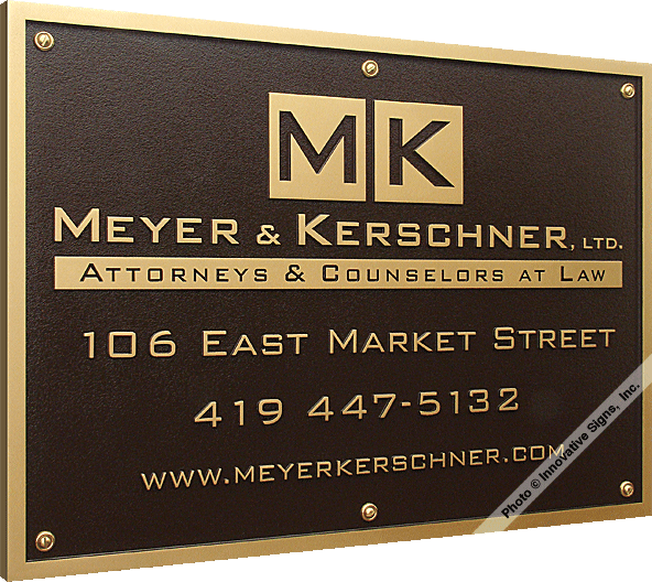 Meyer_Plaque_DuraBronze™_Attorney_Sign