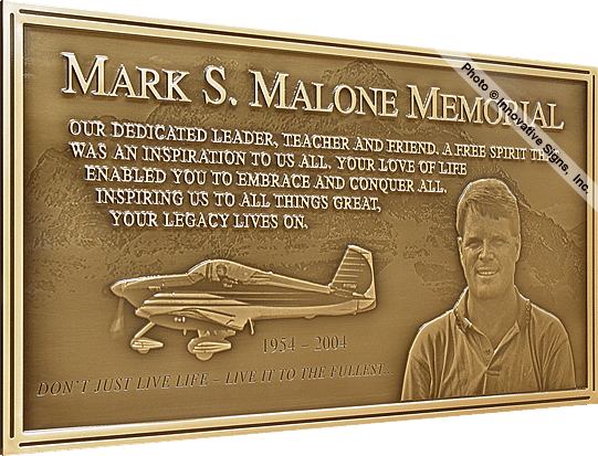 Malone_Plaque_Engraved_Bronze_Memorial_Plaque